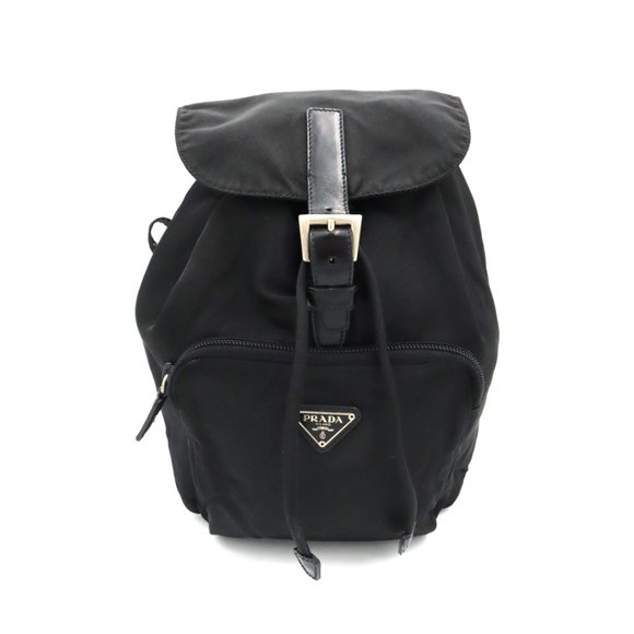 Vintage Prada Mini Backpack Nylon Black - Picture 2 of 13
